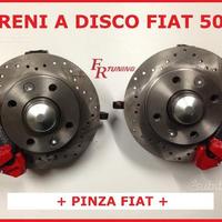 Kit freni a disco forati fiat 500 tutti i modelli