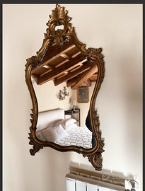 PREGIATOspecchioFIORENTINOcorniceDORATAprimi900