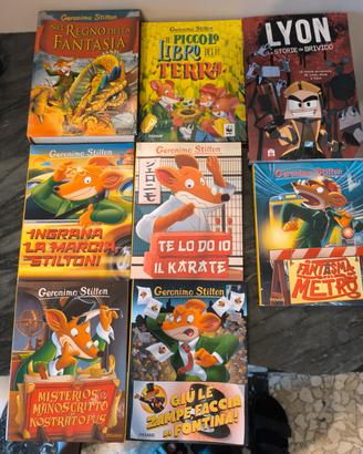 Lotto libri Geronimo Stilton e Lyon originali.