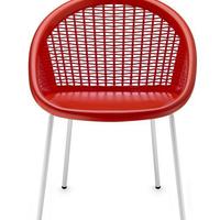 1 Sedia Bon Bon Scab Rossa