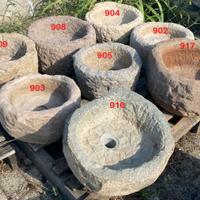 Antica vasca lavabo rustica in pietra granito