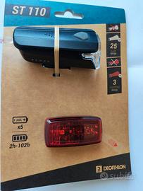 Kit luci bici anteriore e posteriore led ST 110