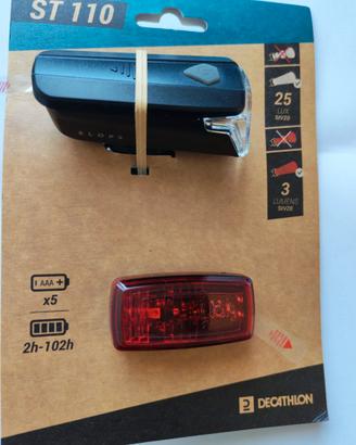Kit luci bici anteriore e posteriore led ST 110