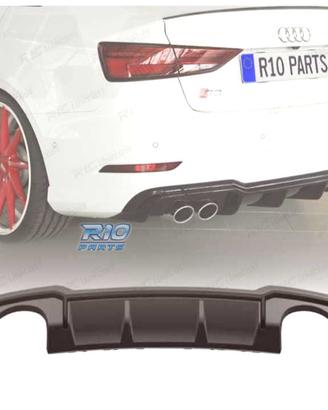DIFFUSORE AUDI A3 S LINE SEDAN 17-20 LOOK RS3