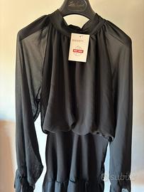 mini dress total black