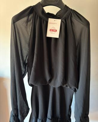 mini dress total black
