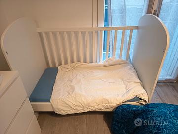 Lettino IKEA GONATT con cassetto – Bianco 60×120