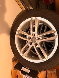 4 cerchi Audi originali 18” + gomme