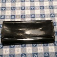 borsa a mano nera vernice vintage 
