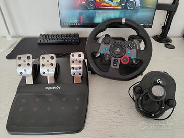 Logitech G29 + cambio Driving Force Shifter
