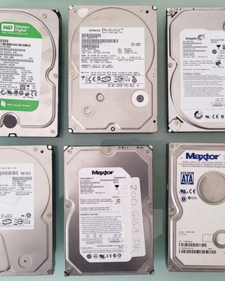 6 hard disk eide in blocco