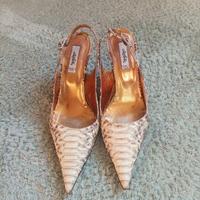 Scarpe con il tacco in pelle