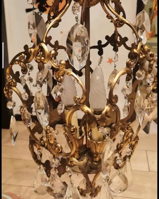 lampadario ottone 