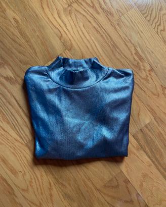 Maglia a maniche  lunghe argento