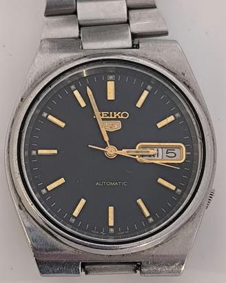 SEIKO 5 AUTOMATIC DAY DATE UOMO VINTAGE OROLOGIO