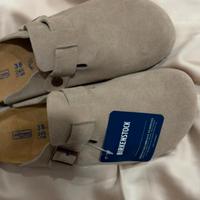 Birkenstock Boston Suede Beige 38 Nuove