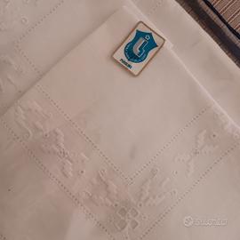 lenzuolo lino ricamato 