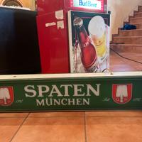 Insegna pubblicità birra spaten munchen