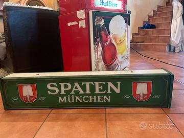 Insegna pubblicità birra spaten munchen