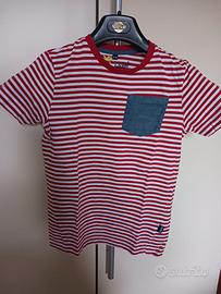 T.Shirt righe rosso/bianche anni 9/10 marca P.S.