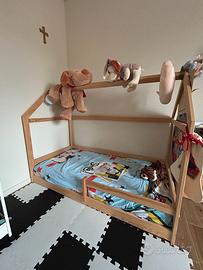 ACMA Letto per Bambini 100% di Pino Naturale160x80