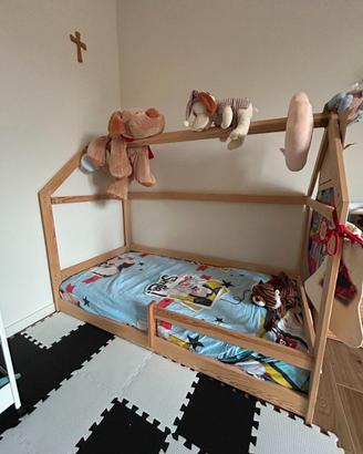 ACMA Letto per Bambini 100% di Pino Naturale160x80