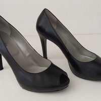 Décolleté nero giardini opentoe