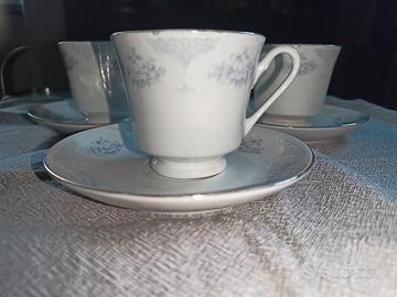 3 tazzine con piattini vintage 