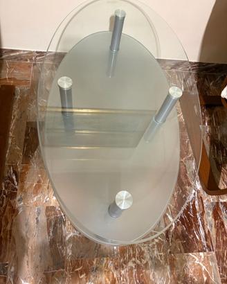 tavolino da fumo in vetro
