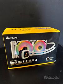Corsair  H100i RGB PLATINUM SE bianco