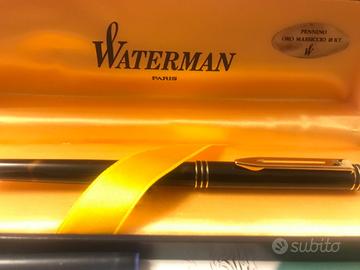 Penna stilografica waterman paris oro 18kt