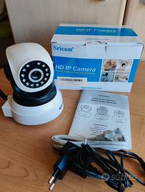 🎥 Coppia Telecamere WiFi Sricam HD da Interno – 