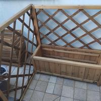 Fioriera in legno