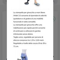 Stampella per ginocchia senza mani
