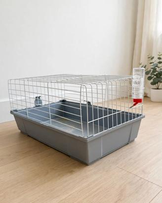 Gabbia per animali domestici con bottiglietta