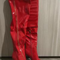 Staviali Primadonna lucidi Rossi