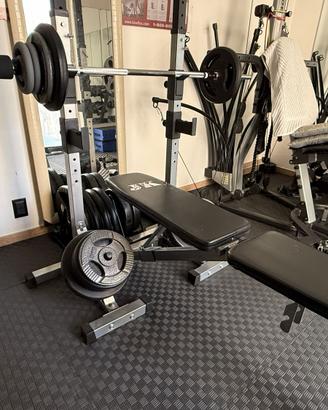 Home Gym: Bowflex + Rack + Panca + Pavimento Eva