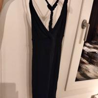 Maglietta nera halterneck 