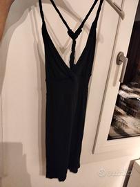 Maglietta nera halterneck 