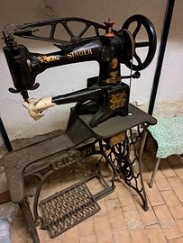 SINGER Antica macchina da cucire per calzolaio