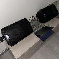 coppia casse alto + mixer