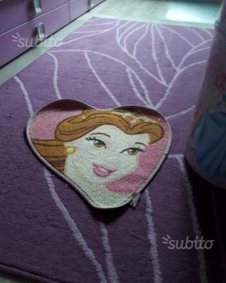Tappeto cuore e baule principesse disney