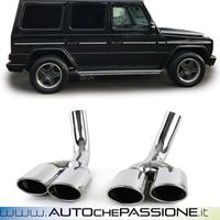 Coppia terminali cromati per Mercedes G Klasse W46
