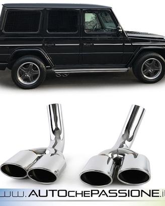 Coppia terminali cromati per Mercedes G Klasse W46