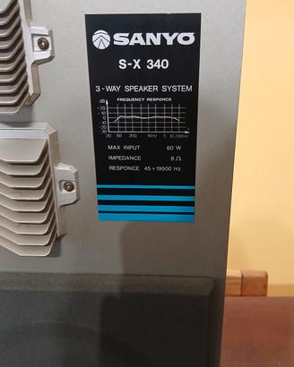 radio/amplificatore con casse stereo Vintage 