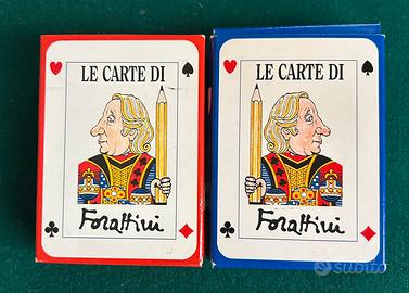 Due mazzi di carte Forattini Panorama Modiano vint