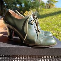 Scarpe donna in pelle verdi Fratelli Rossetti n.37
