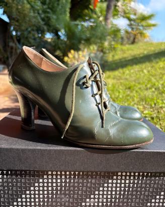 Scarpe donna in pelle verdi Fratelli Rossetti n.37