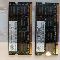 2 x RAM nanya 1gb 2rx8 pc2 5300s 555 12 f1 667
