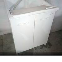 lavandino portatile in legno bianco